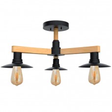 Φωτιστικό Οροφής 3xE27 230V Ξύλινο 955PHIL3/BL